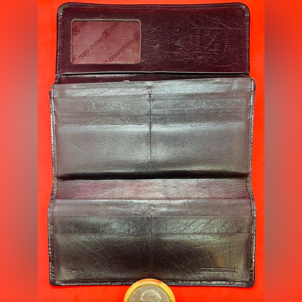 VINTAGE PAOLO GUCCI TRIFOLD WALLET - Picture 5 of 8